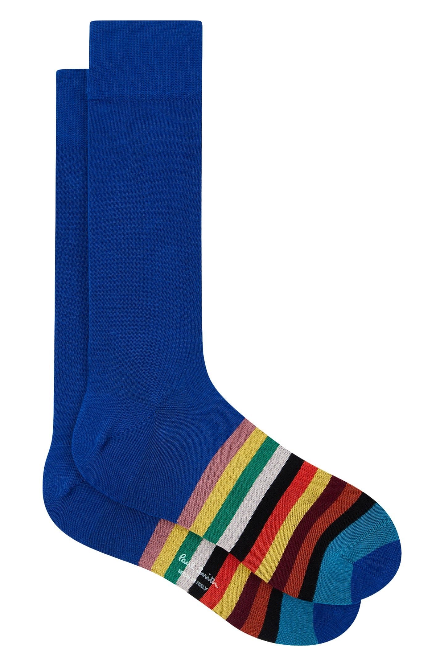 MENS SOCK CARTER STRIPE COBALT BLUE 1