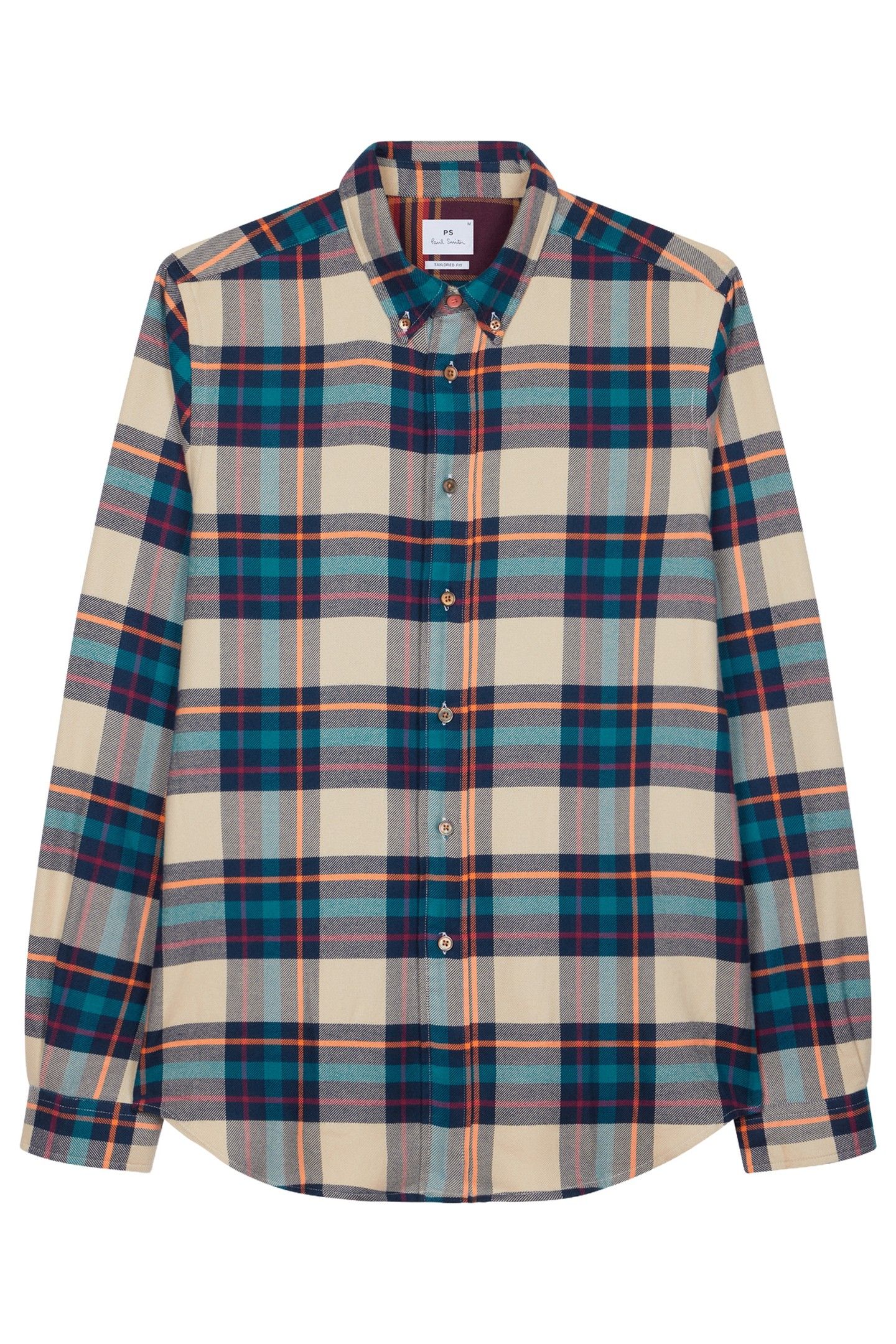 MENS LS TAILORED FIT SHIRT BD COL PARCHMENT 1