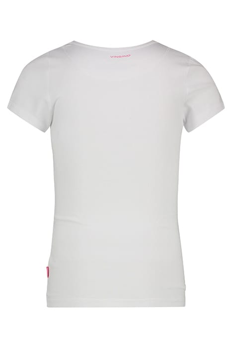SHORT SLEEVE CREW NECK TS GIRLS REAL WHITE 2