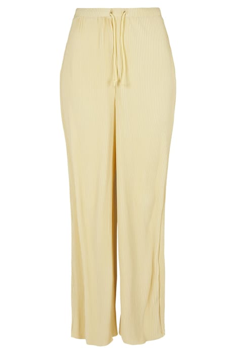 LADIES PLISSE PANTS SOFTYELLOW 1