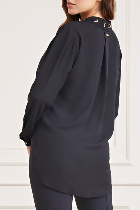 MARCIANO BY GUESS PHOEBE CHAIN BLOUSE JET BLACK 2