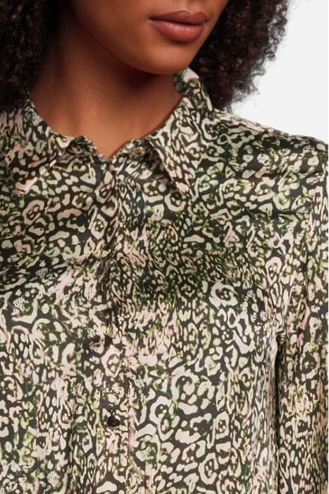 EVERETT ABITO SATIN STAMPA SWE MULT. PINK/GREEN 4