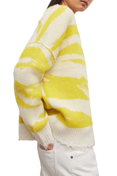 TIGA V-NECK SUNSHINE/WHITE 5