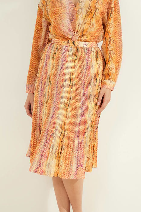 MARCIANO BY GUESS HALLEY PLEATED SKIRT SONORA SKIN 1