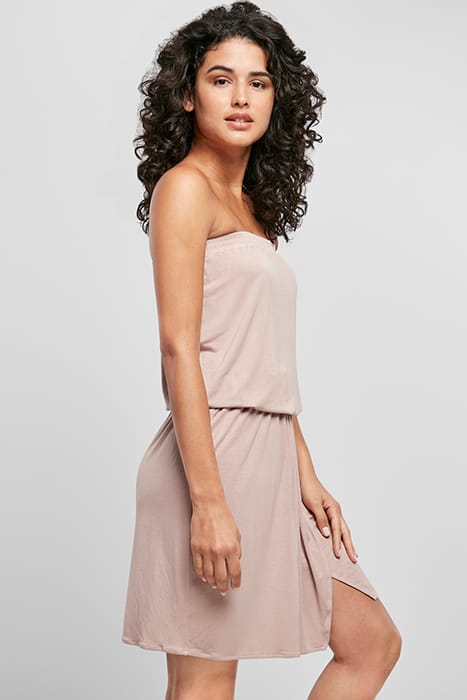 LADIES VISCOSE SHORT BANDEAU DRESS DUSKROSE 7