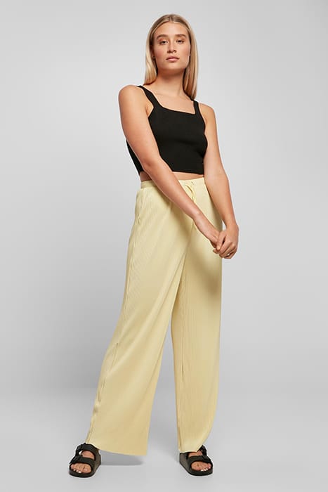 LADIES PLISSE PANTS SOFTYELLOW 4