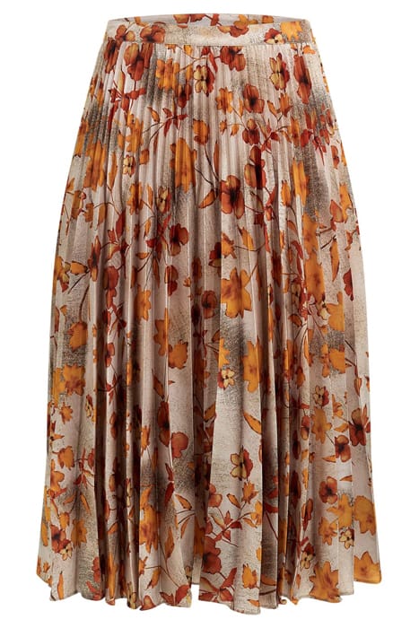 MARCIANO BY GUESS GISELLE PLEATED SKIR AUTUMN DUSK PRINT 5
