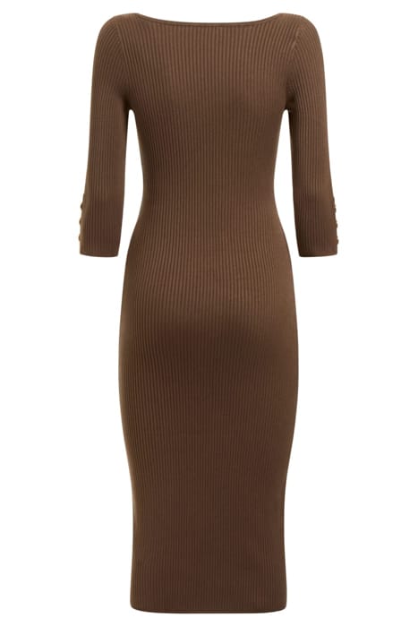 MARCIANO BY GUESS FLORA RIB SWTR DRESS COCOPOP 5