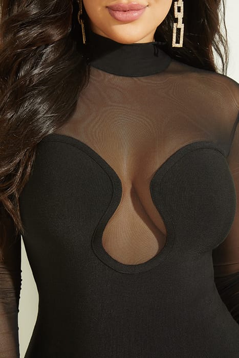 MARCIANO BY GUESS DAVINA BANDAGE DRESS JET BLACK 4