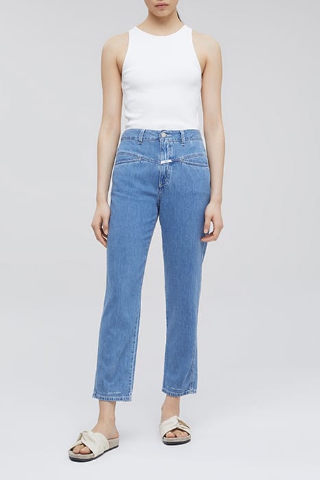 PEDAL PUSHER JEANS MID BLUE 3