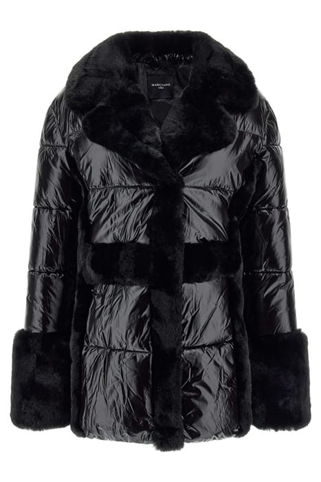 MARCIANO BY GUESS BESSIE PUFFER COAT JET BLACK WINTER JACKET 5