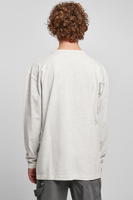 ORGANIC OVERSIZED HENLEY LONGSLEEVE LIGHTGREY 3