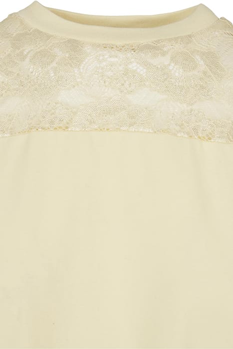 LADIES LACE TEE DRESS SOFTYELLOW 8
