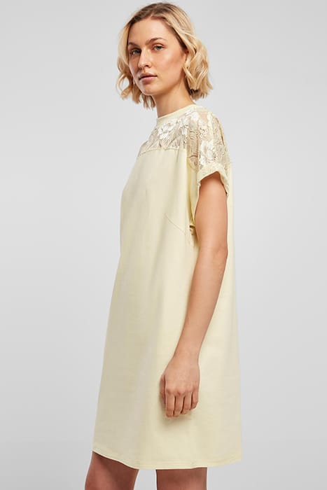 LADIES LACE TEE DRESS SOFTYELLOW 6