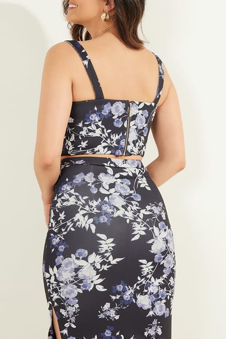MARCIANO BY GUESS LEONARA TOP PETAL POSE INDIGO 2