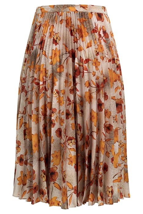 MARCIANO BY GUESS GISELLE PLEATED SKIR AUTUMN DUSK PRINT 6