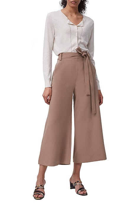 WHISPER BELTED CULOTTES MOCHA MOUSSE 1