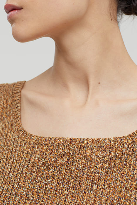 CLOSED WOMEN TANK TOP CROPPED KNITS BRAZIL NUT BRAZIL NUT 4