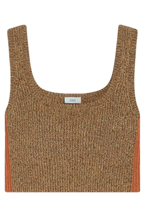 CLOSED WOMEN TANK TOP CROPPED KNITS BRAZIL NUT BRAZIL NUT 1