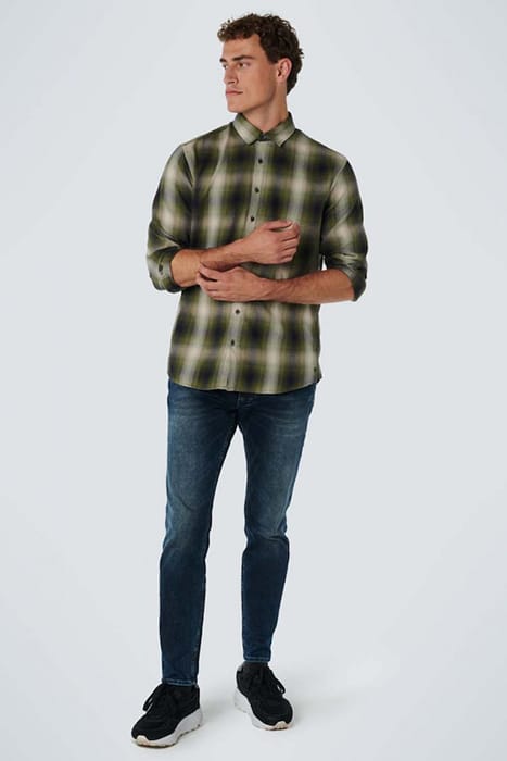 SHIRT CHECK RESPONSIBLE CHOICE SAGE GREEN 4