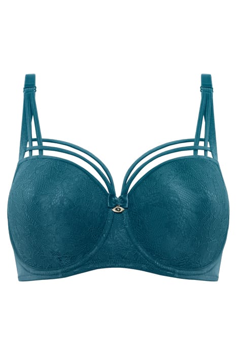 DAME DE PARIS LAGOON BLUE BALCONY BRA 3