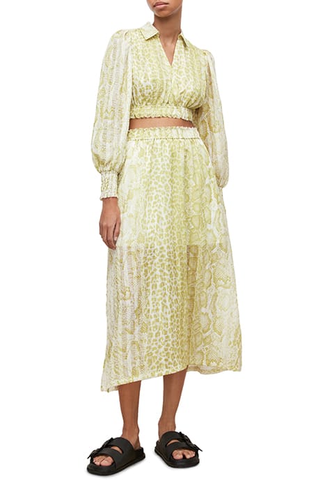 CLARA NOCHE SKIRT LIME GREEN 2