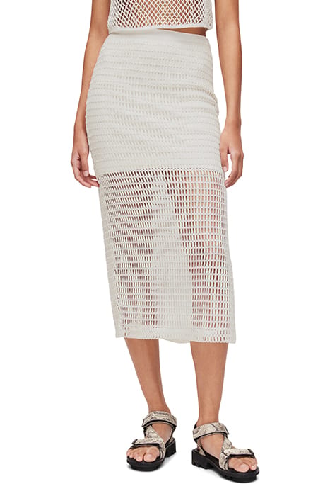 ROSALIE MIDI SKIRT CHALK WHITE 1