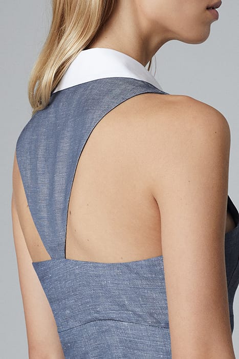 MIRA-CHAMBRAY COLLAR MINI BLUE 7