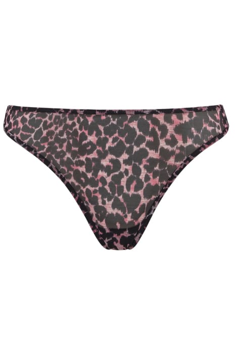 NIGHT FEVER BLACK PINK LEOPARD THONG 3