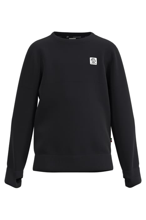 CREWNECK-BASIC-LOGO DEEP BLACK 1