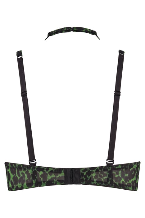 RHAPSODY BLACK GREEN LEOPARD PUSH UP BRA 4