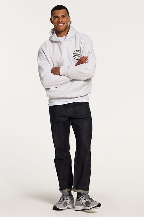 MEN BASEBALL HOODIE GREY MELANGE 4