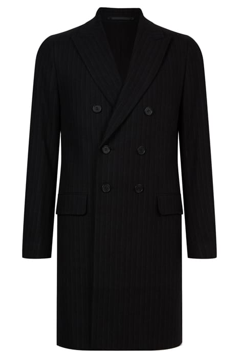 BROCK PINSTRIPE COAT BLACK 6
