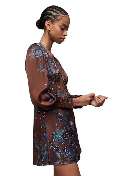 AUDEN DIANA DRESS DEEP COFFEE BROWN 4