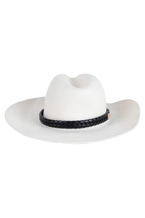 ATHENA STUD FEDORA CREAM WHITE 2