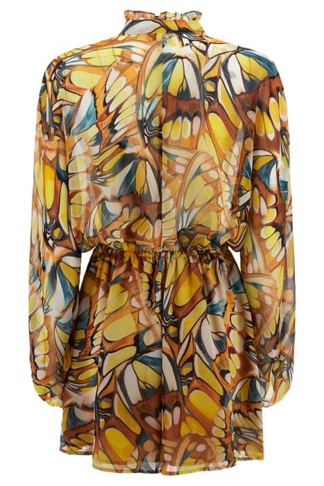 MARCIANO BY GUESS VIVIENNE PRINTED ROM GOLDEN WING ROMPER PR 7