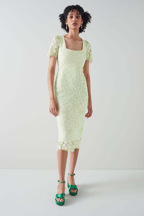 POSY MIDI DRESS PISTACHIO 2