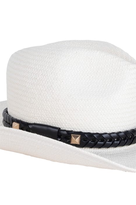 ATHENA STUD FEDORA CREAM WHITE 3