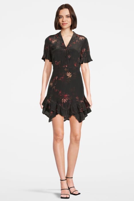 FRANKIE NILA DRESS DARK KHAKI GREEN 1