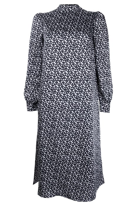 MIDI DRESS WITH BUTTON DETAILS RECYCLED BLACK 1