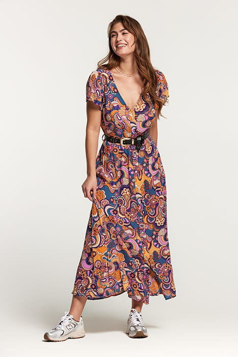 LADIES BRAZIL DRESS WOODSTOCK WAVE MULTI COLOR 3