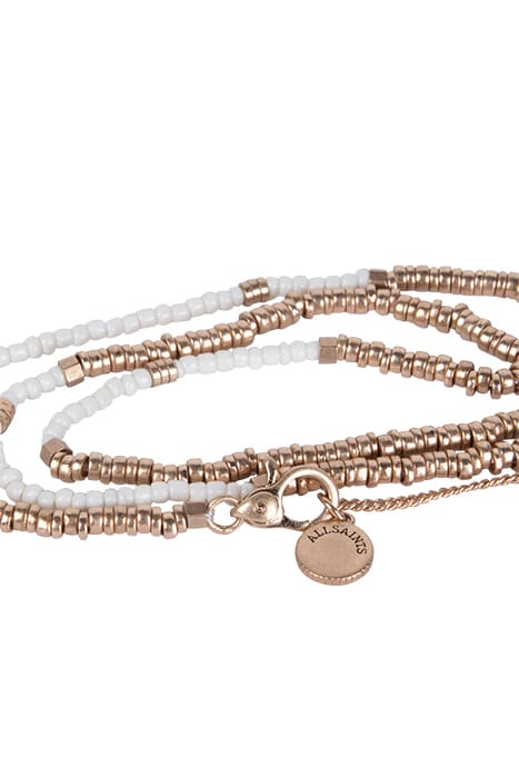 AMELIE BEAD S NCKLCE WARM BRASS/CREAM 3