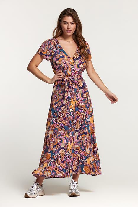 LADIES BRAZIL DRESS WOODSTOCK WAVE MULTI COLOR 1