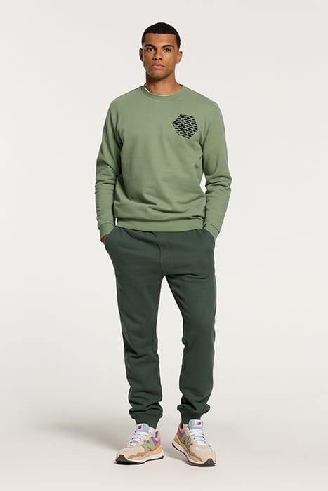 HAMMAM TILE SWEATER HEDGE GREEN 3