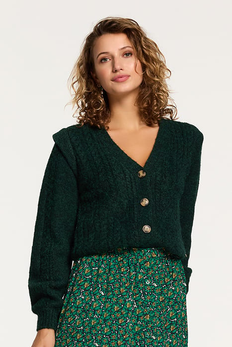 ASPEN CARDIGAN RAIN GREEN 1