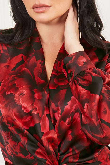 MARCIANO BY GUESS BLOSSOM BLOUSE PASSION FLOWER PRINT 4