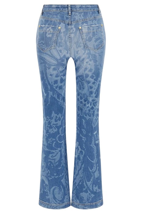 MARCIANO BY GUESS LASER BROKEN DENIM LIGHT BLUE STRAIGHT WAS 5