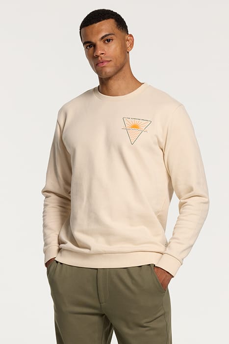 MEN TRIANGLE SWEATER TORTILLA WHITE 1
