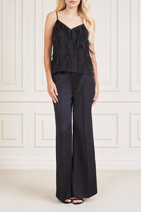 MARCIANO BY GUESS MELODY FEATHER CAMI JET BLACK 3