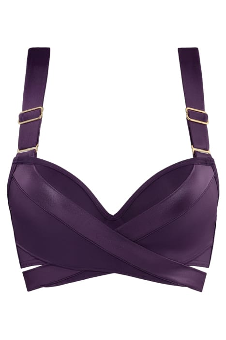 CACHE COEUR DEEP PURPLE PUSH UP BIKINI TOP 3